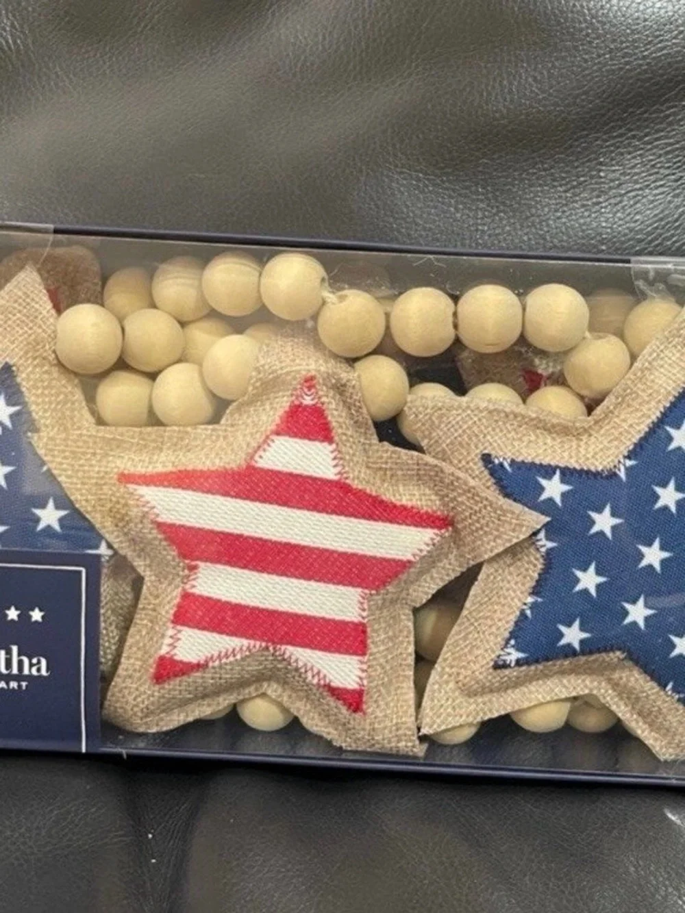 Martha Stewart Patriotic Stars Garland - Patriotic Martha Stewart Stars Garland